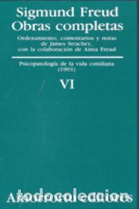 Libros: OBRAS COMPLETAS TOMO VI PSICOLOGIA VIDA COTIDIANA - FREUD, SIGMUND