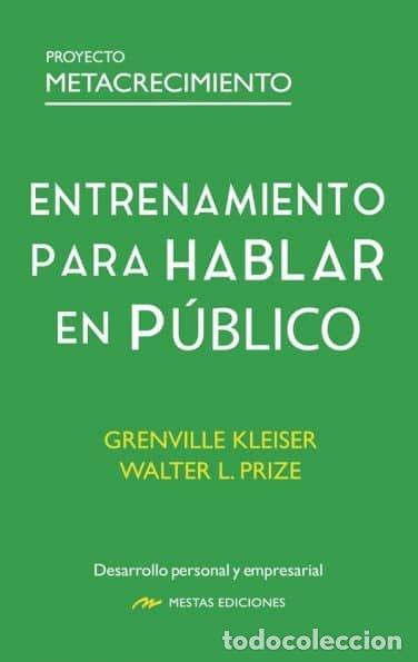 Livres: ENTRENAMIENTO PARA HABLAR EN PUBLICO - KLEISER, GRENVILLE