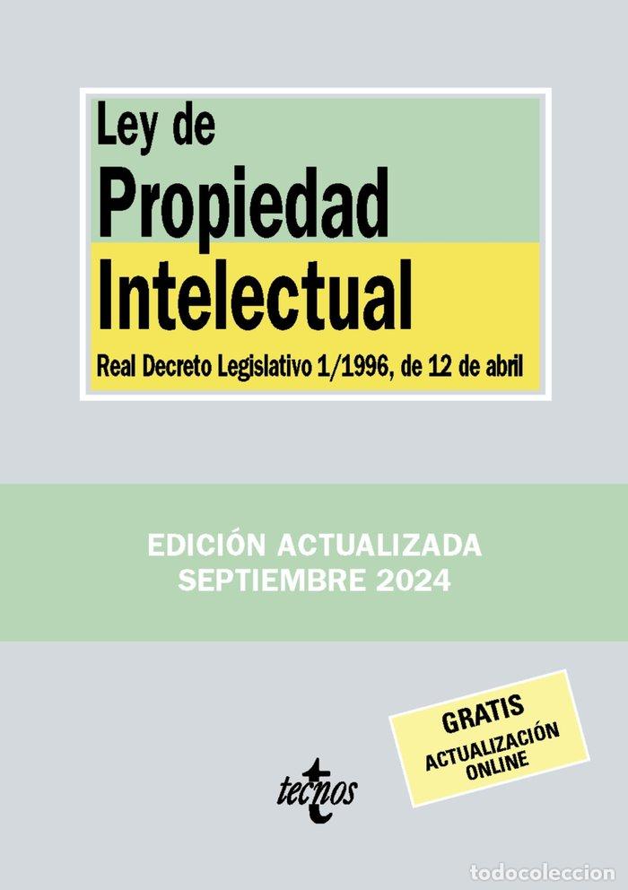 Libros: LEY DE PROPIEDAD INTELECTUAL 6&ordf;ED - EDITORIAL TECNOS