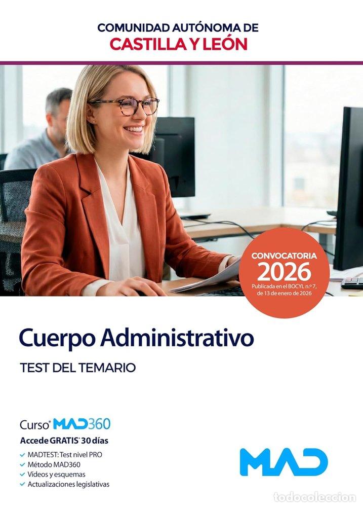 books: CUERPO ADMINISTRATIVO ADMINISTRACION TEST COMUNIDAD CASTILLA - AA.VV