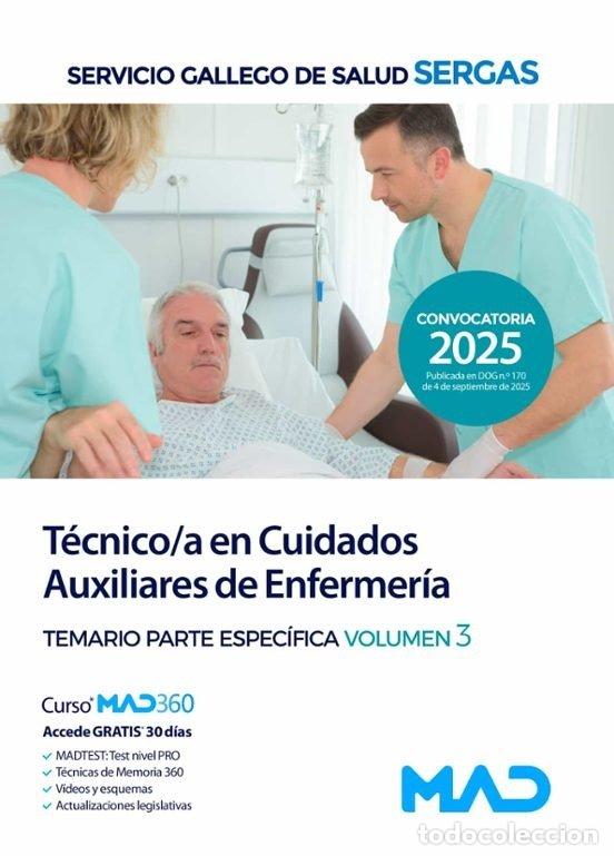 Livros: TECNICO/A CUIDADO AUXILIAR ENFERMERIA TEMARIO ESPECIFICO 3 - AA.VV