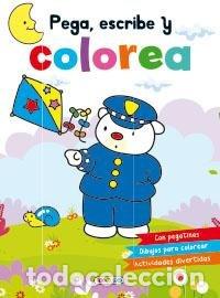 Libros: POLICIA PEGA ESCRIBE Y COLOREA - .