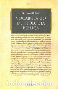 Libros: VOCABULARIO DE TEOLOGIA BIBLICA RTCA NE - LEON, DUFOUR