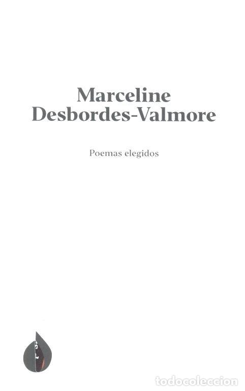 Livros: POEMAS ELEGIDOS DE MARCELINE DESBORDES VALMORE - DESBORDES VALMORE, MARCELINE