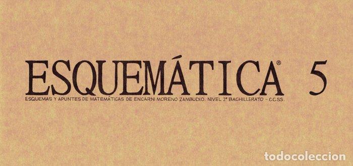 Libri: ESQUEM&Aacute;TICA 5 - MORENO ZAMBUDIO, ENCARNACI&Oacute;N