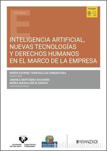 Libros: INTELIGENCIA ARTIFICIAL NUEVAS TECNOLOGIAS Y DERECHOS HUMANO - EDURNE TERRADILLOS ORMAECHEA