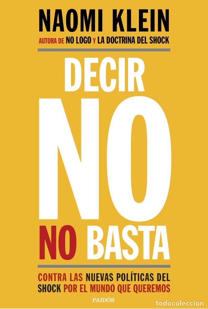 books: DECIR NO NO BASTA - KLEIN, NAOMI