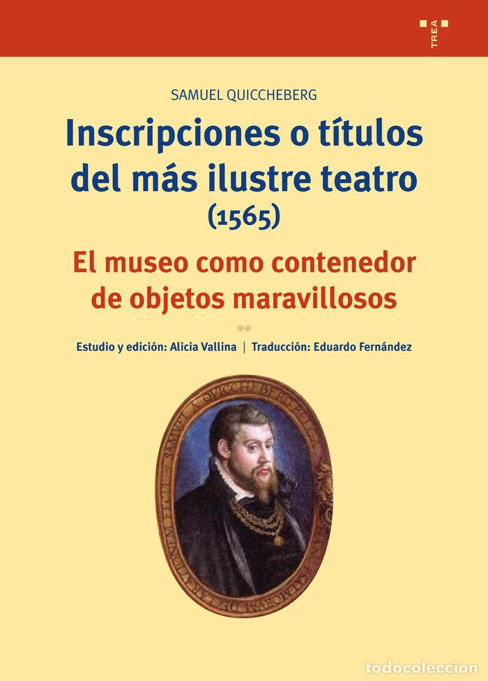 Libros: INSCRIPCIONES O TITULOS DEL MAS ILUSTRE TEATRO 1565 - QUICCHEBERG, SAMUEL