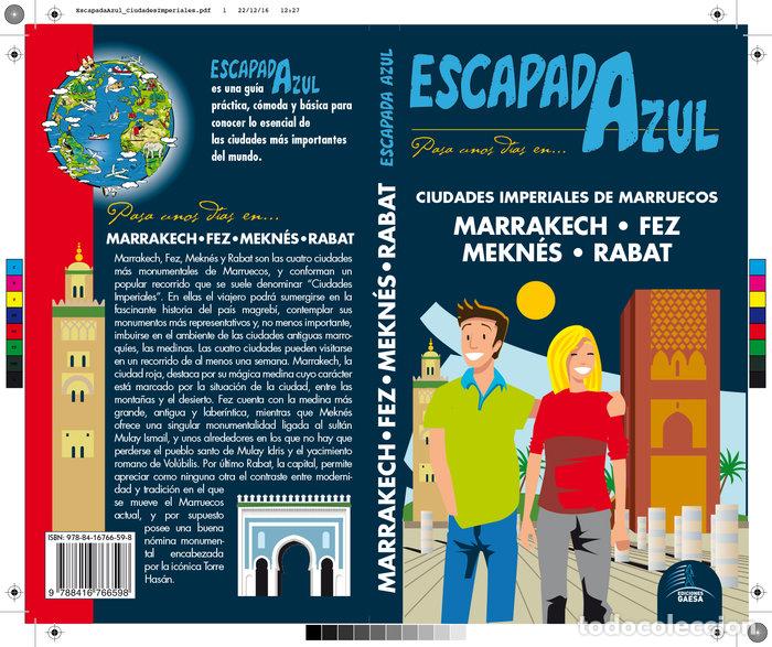 Livros: ESCAPADA AZUL RABAT-FEZ-MARRAKECH-MEKNES - CABRERA NAVARRO, DANIEL