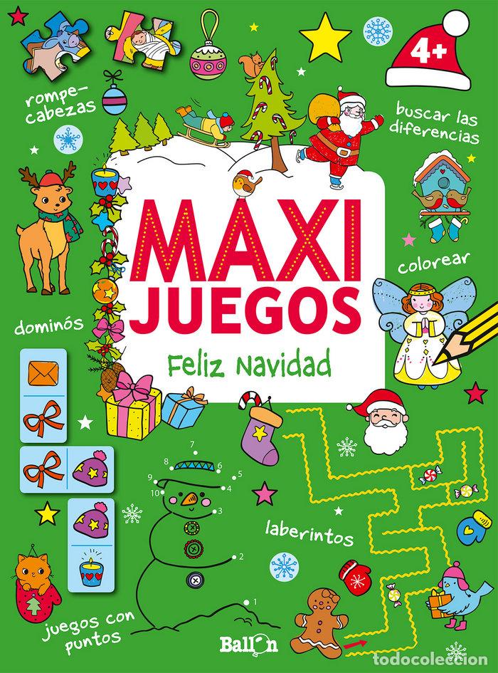 Libros: MAXI JUEGOS FELIZ NAVIDAD +4 - AA.VV