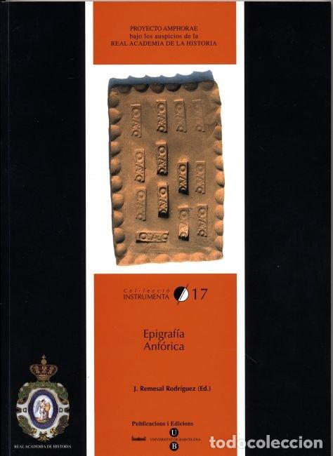 B&uuml;cher: EPIGRAFIA ANFORICA - REMESAL RODRIGUEZ, JOSE