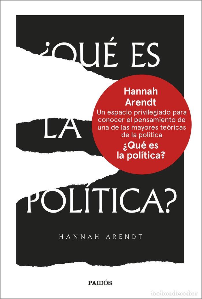Libri: QUE ES LA POLITICA - HANNAH ARENDT