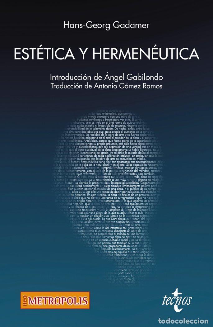 Libri: ESTETICA Y HERMENEUTICA - GADAMER, HANS-GEORG
