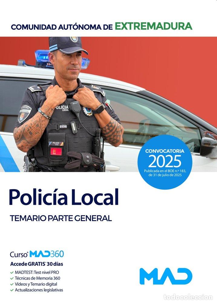 Libros: POLICIA LOCAL EXTREMADURA TEMARIO PARTE GENERAL AYUNTAMIENT - AA.VV