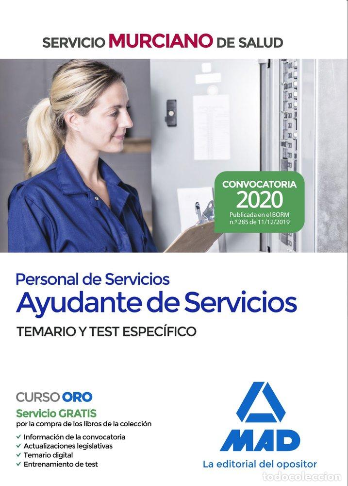 Libros: AYUDANTES SERVICIOS SERVICIO MURCIANO SALUD TEMAR TEST ESPE - AA.VV
