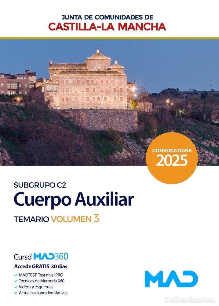 Libros: CUERPO AUXILIAR SUBGRUPO C2 TEMARIO VOL 3 JUNTA CASTILLA LA - AA.VV.