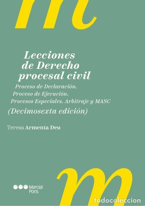 Libros: LECCIONES DE DERECHO PROCESAL CIVIL - ARMENTA DEU, M&ordf; TERESA