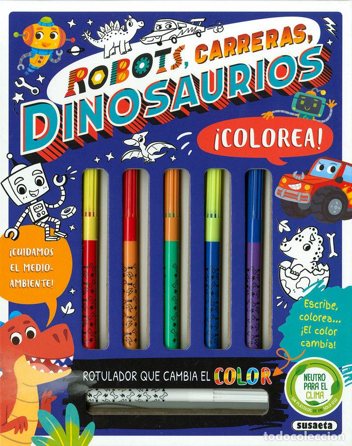 books: ROBOTS CARRERAS DINOSAURIOS - EDICIONES, SUSAETA