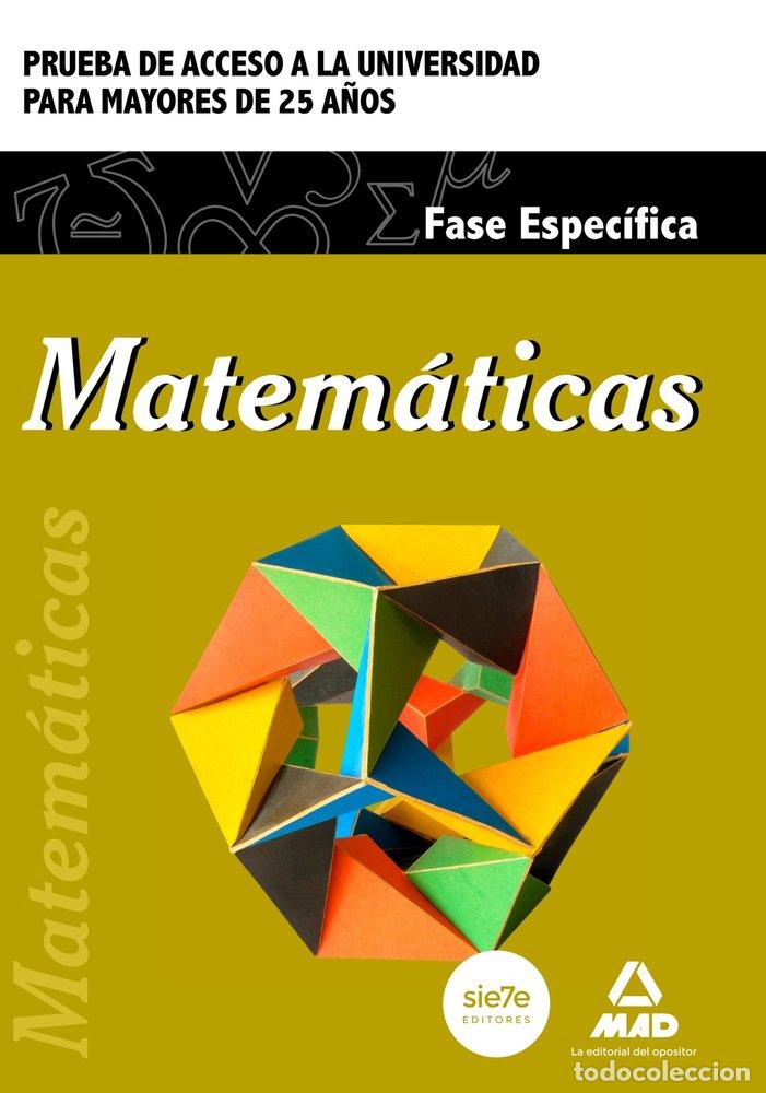 Livros: MATEMATICAS 2015 ACCESO A LA UNIVERSIDAD MAYORES 25A&Ntilde;OS - AA.VV
