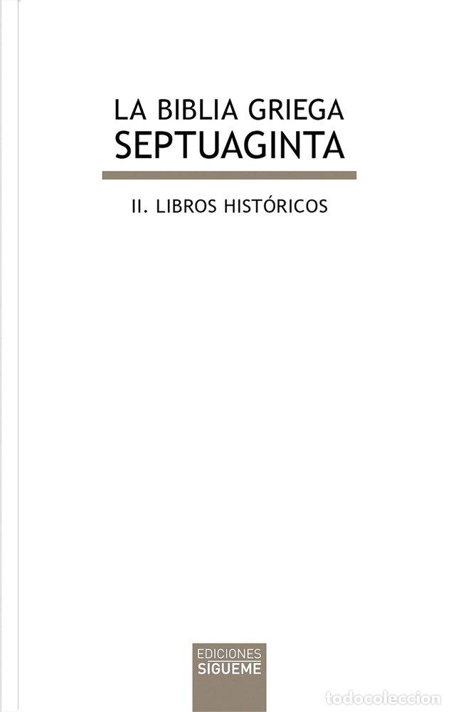 Libros: SEPTUAGINTA II BIBLIA GRIEGA - NATALIO FERNANDEZ (DIR.)