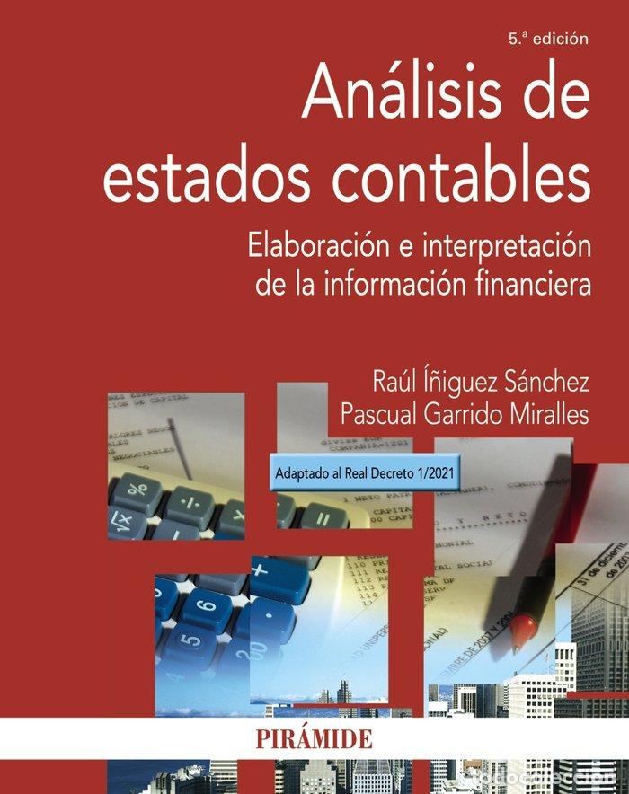 Libros: ANALISIS DE ESTADOS CONTABLES - I&Ntilde;IGUEZ SANCHEZ, RAUL