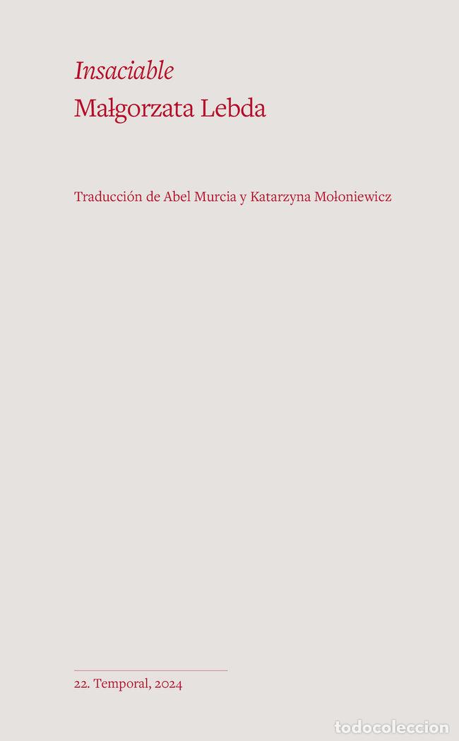 B&uuml;cher: INSACIABLE - LEBDA, MALGORZATA