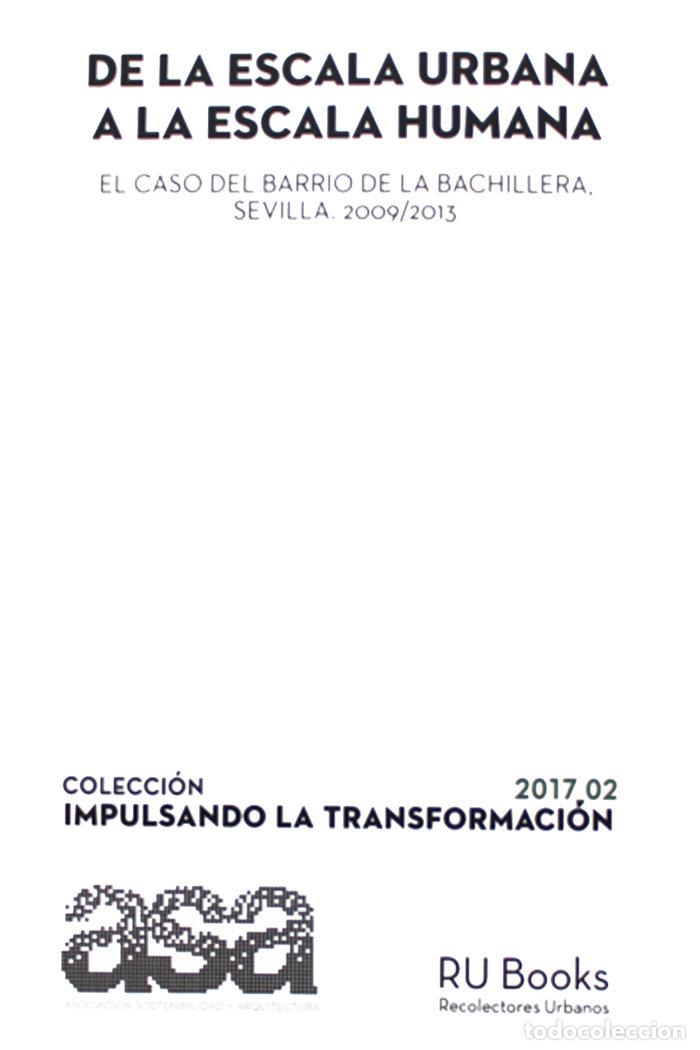 Libros: DE LA ESCALA URBANA A LA ESCALA HUMANA - AA.VV