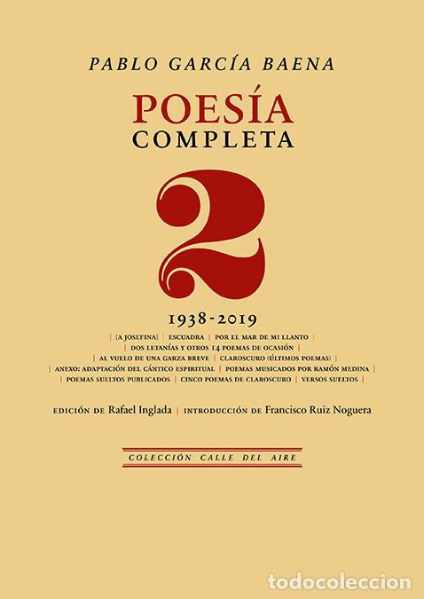 Libros: POESIA COMPLETA 2 - GARCIA BAENA, PABLO