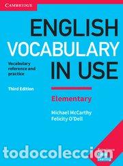 Libri: ENGLISH VOCABULARY IN USE ELEMENTARY 3&ordf; EDITION - MCCARTHY, MICHALE