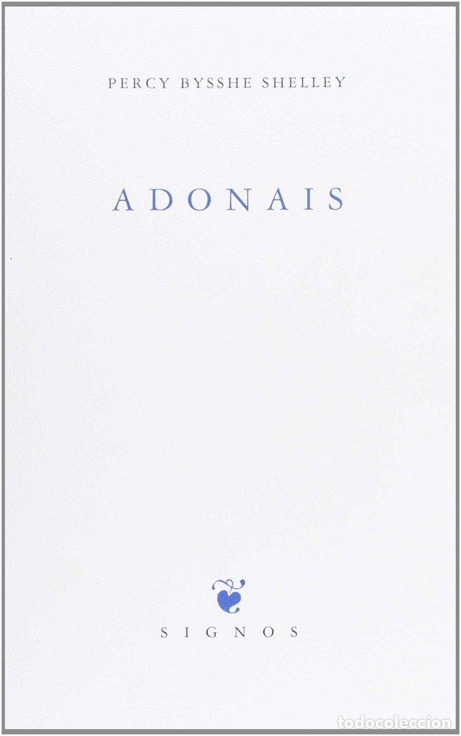 Libros: ADONAIS - SHELLEY, PERCY BYSSHE