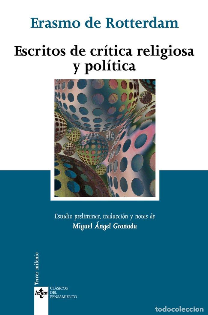 Livres: ESCRITOS DE CRITICA RELIGIOSA Y POLITICA - ERASMO DE ROTTERDAM