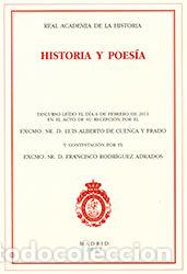 books: HISTORIA Y POESIA - CUENCA Y PRADO, LUIS ALBERTO DE