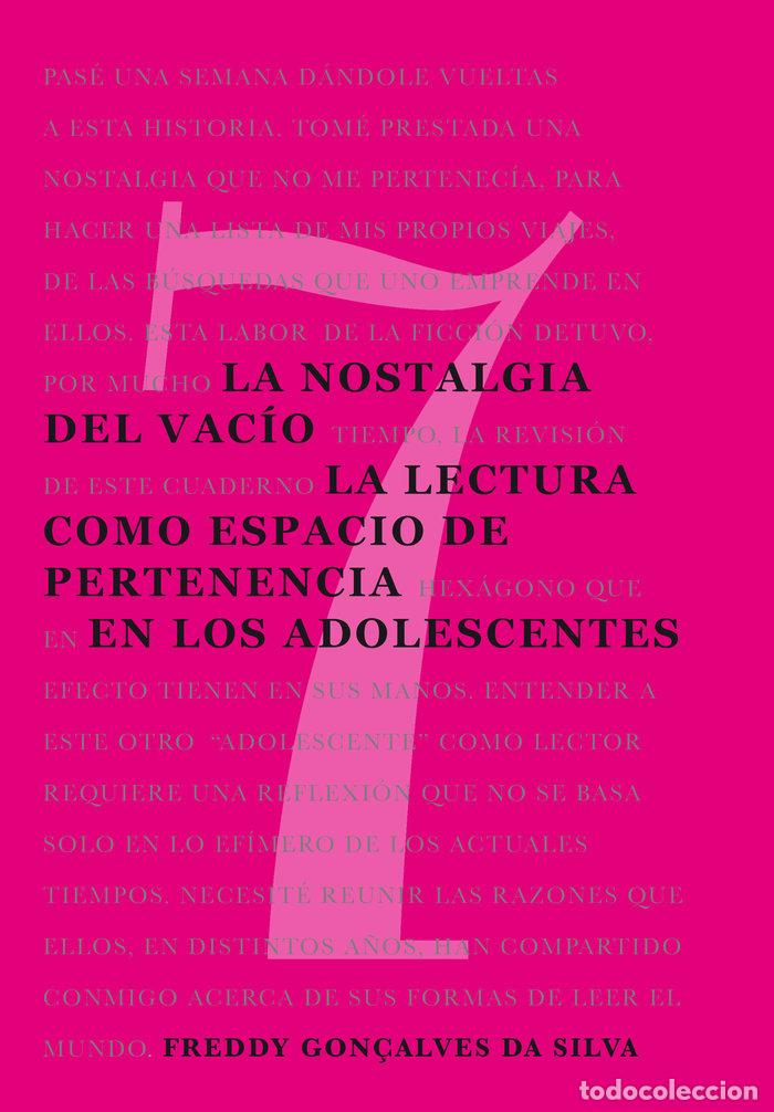 books: LA NOSTALGIA DEL VACIO - GONCALVES DA SILVA, FREDDY