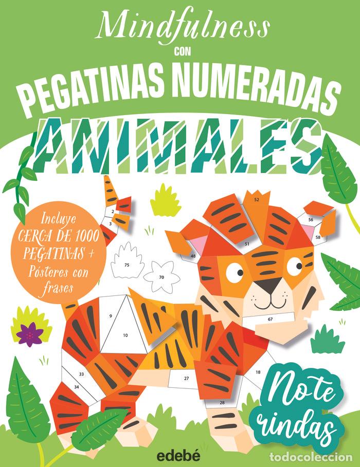 Libros: MINDFULNESS CON PEGATINAS NUMERADAS ANIMALES - VARIOS AUTORES