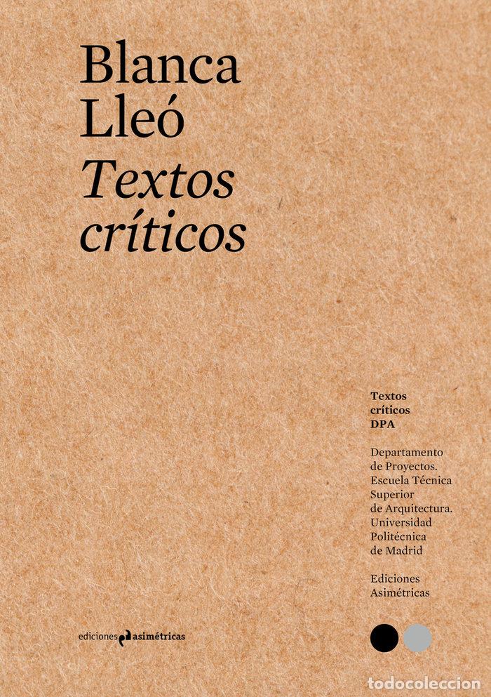 Libros: TEXTOS CRITICOS 12 - LLEO, BLANCA