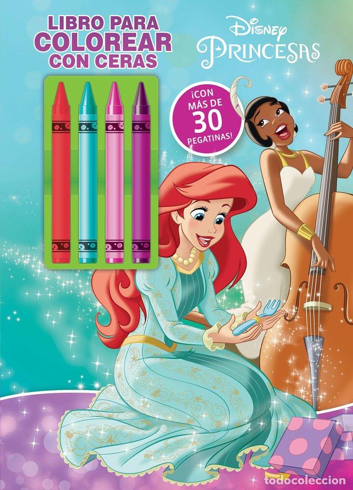 Libri: PRINCESAS LIBRO PARA COLOREAR CON CERAS 2 - DISNEY