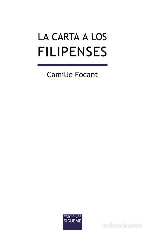Libros: CARTA A LOS FILIPENSES,LA - CAMILLE FOCANT