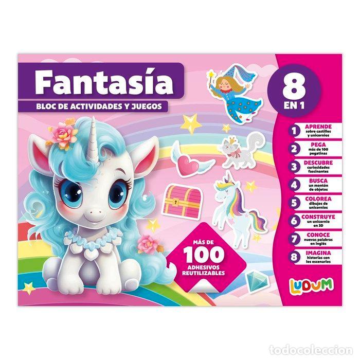 Livres: BLOC DE ACTIVIDADES Y JUEGOS BLOC 8 EN 1 FANTASIA - IMAGILAND