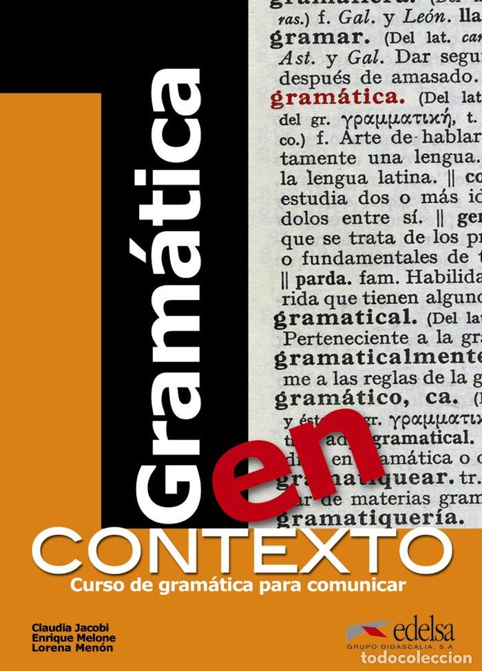 Libros: GRAMATICA EN CONTEXTO - JACOBI, C.