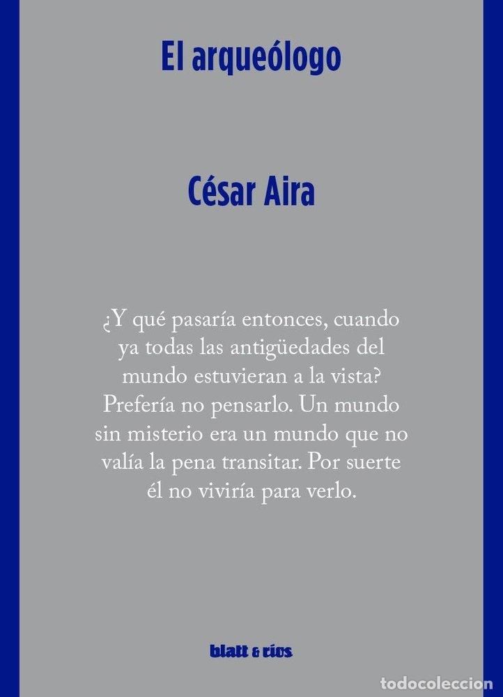 Libros: EL ARQUEOLOGO - AIRA, CESAR