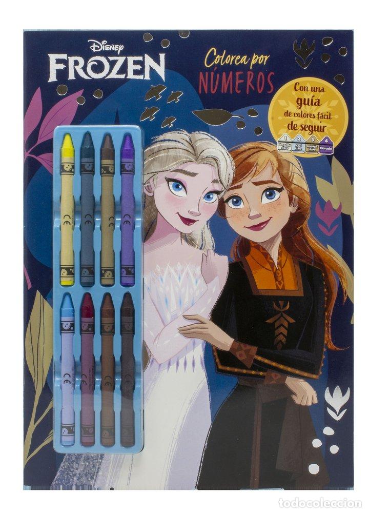 Libros: FROZEN COLOREA POR NUMEROS CON CERAS - DISNEY