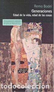 B&uuml;cher: GENERACIONES EDAD DE LA VIDA EDAD DE LAS COSAS - BODEI, REMO