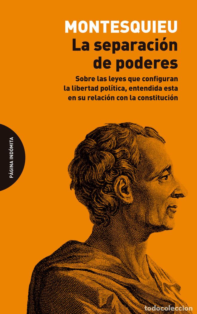 Libros: SEPARACION DE PODERES,LA - MONTESQUIEU