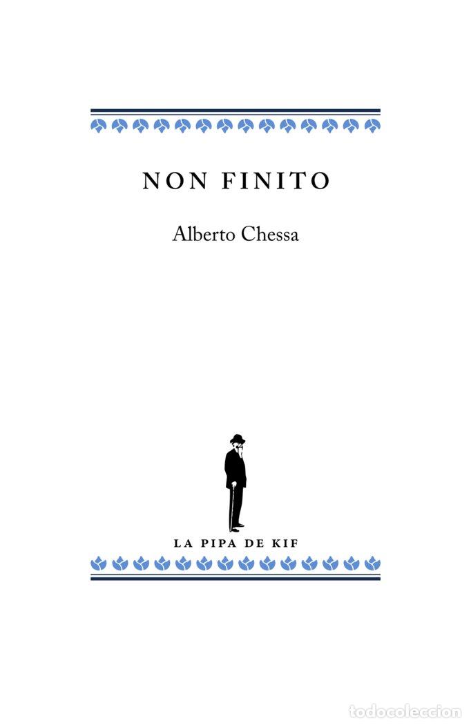 Libros: NON FINITO - CHESSA, ALBERTO