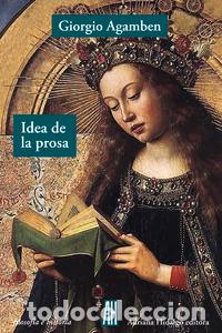 Libros: IDEA DE LA PROSA - AGAMBEN, GIORGIO