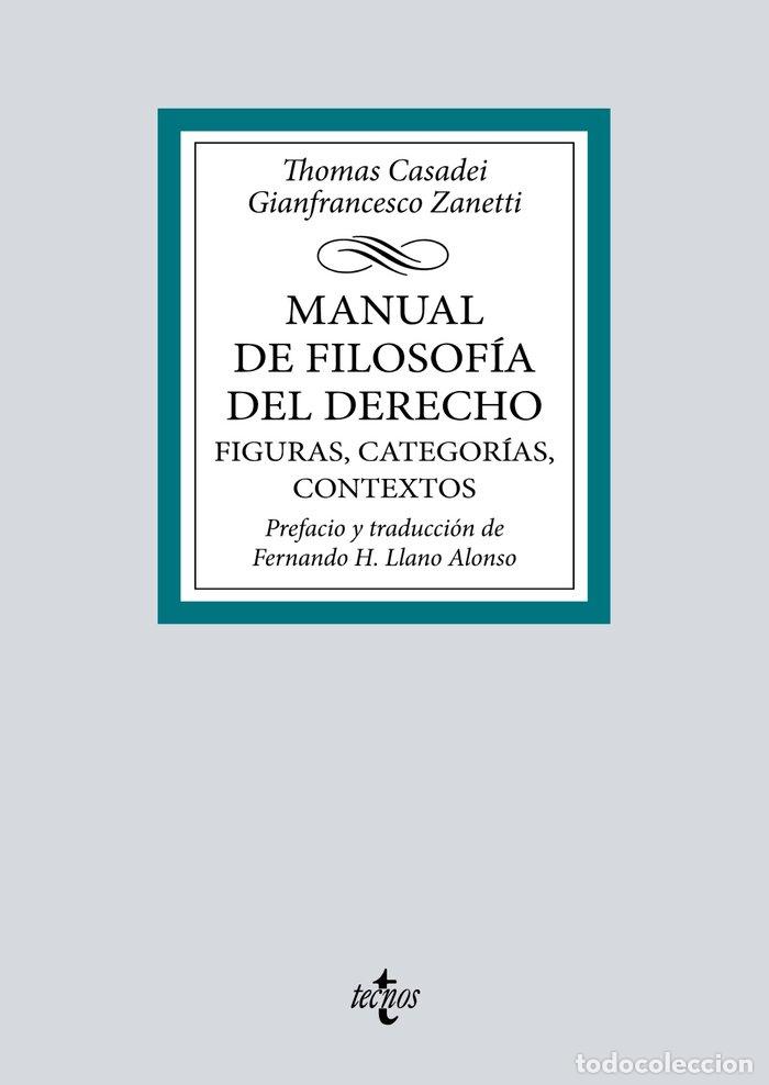 Libros: MANUAL DE FILOSOFIA DEL DERECHO FIGURAS CATEGORIAS, CONTEX - CASADEI, THOMAS