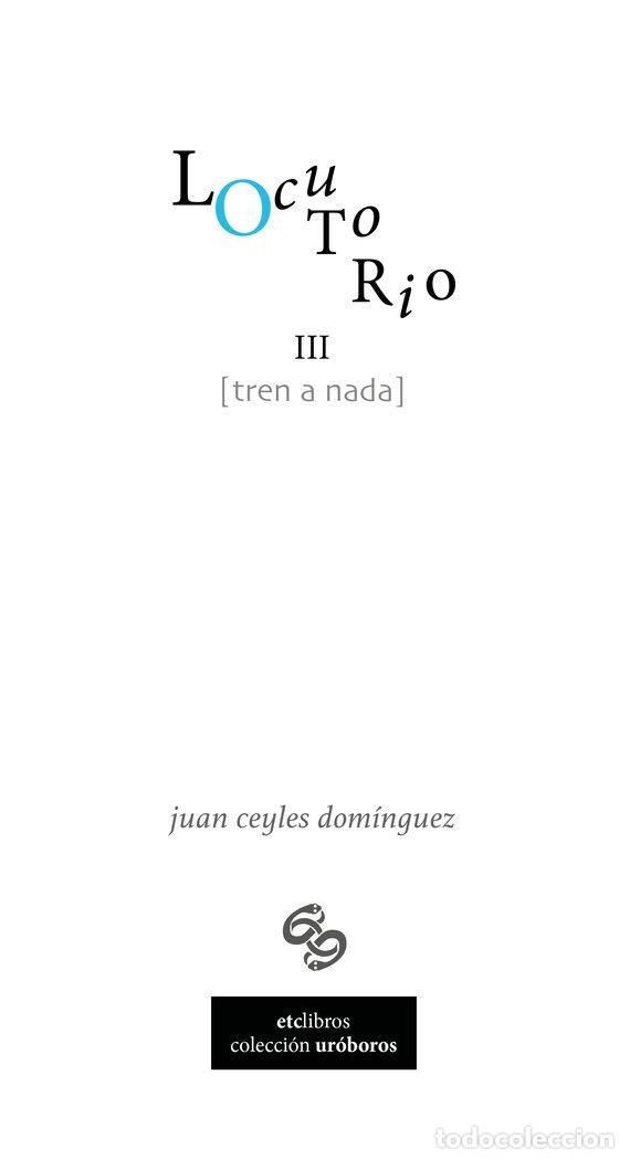Libros: LOCUTORIO III TREN A NADA - CEYLES DOMINGUEZ, JUAN