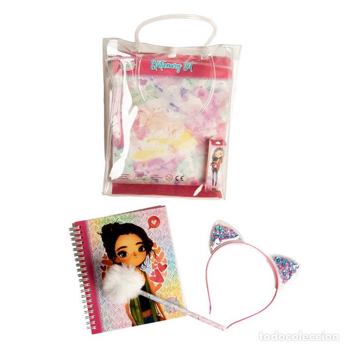 Libros: BOLSA CON LIBRETA Y BOLI POMPOM Y DIADEMA - AA.VV