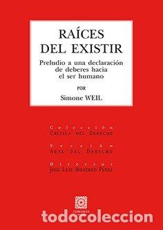 Libros: RAICES DEL EXISTIR - WEIL, SIMONE