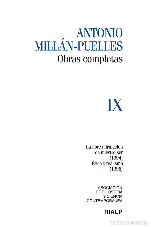 Livres: MILLAN-PUELLES. VOL. IX. OBRAS COMPLETAS - MILLAN-PUELLES, ANTONIO